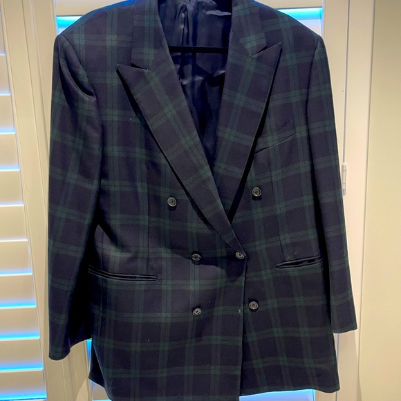 Jon Green Bespoke Black Watch Tartan suit 42 R